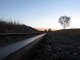 Coucher du soleil à l'horizon. Demain matin, nous rencont…