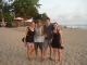 Sur la loooongue plage menant jusqu'à Kuta, avec une bonn…