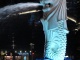Le Merlion, autre emblème de Singapour. Tête de lio…