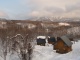 Notre chalet avec en arrière plan le mont Yotei