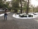 Les jardinières avec leurs petits chapeaux pointus.
